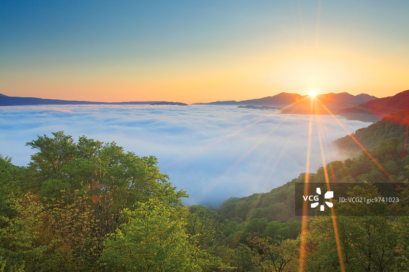 秋田县十和田湖图片素材