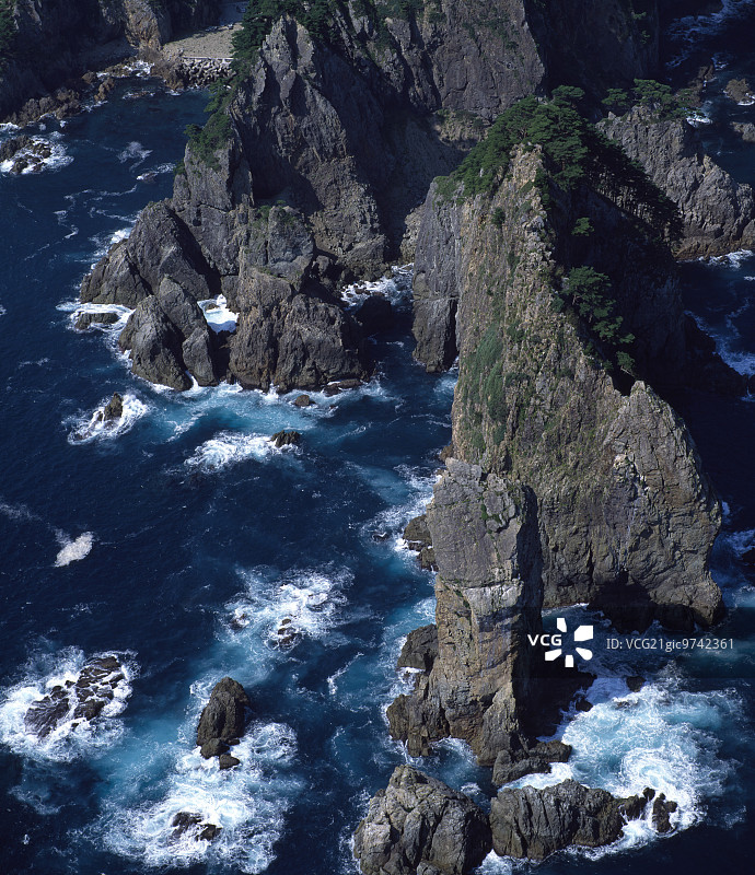 日本东北地区陆中海岸图片素材