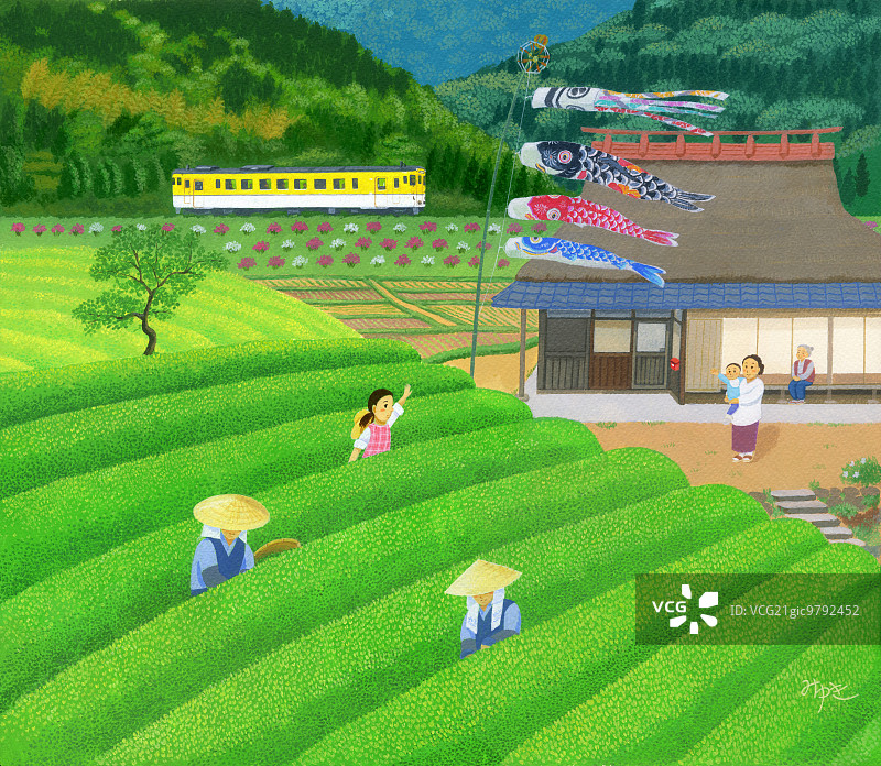 日式传统与季节插画图片素材