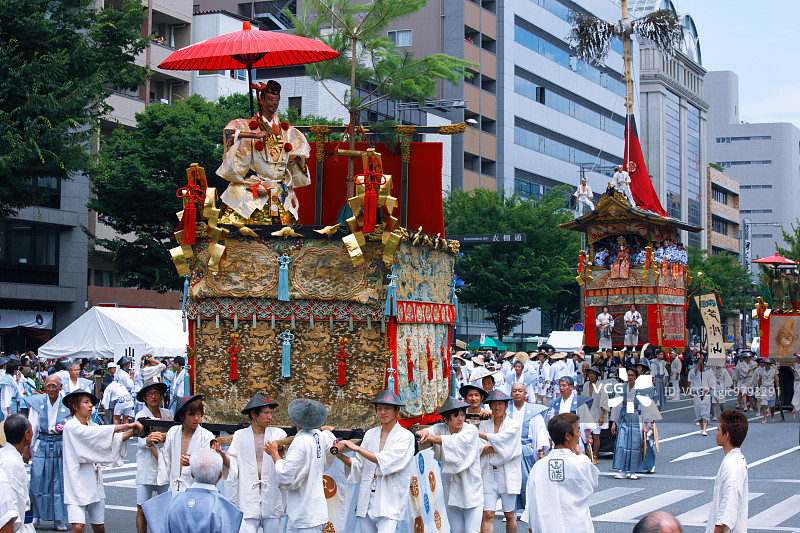 日本京都祇园祭图片素材
