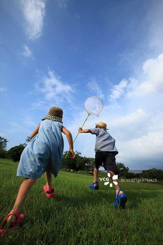 日本乡村儿童图片素材