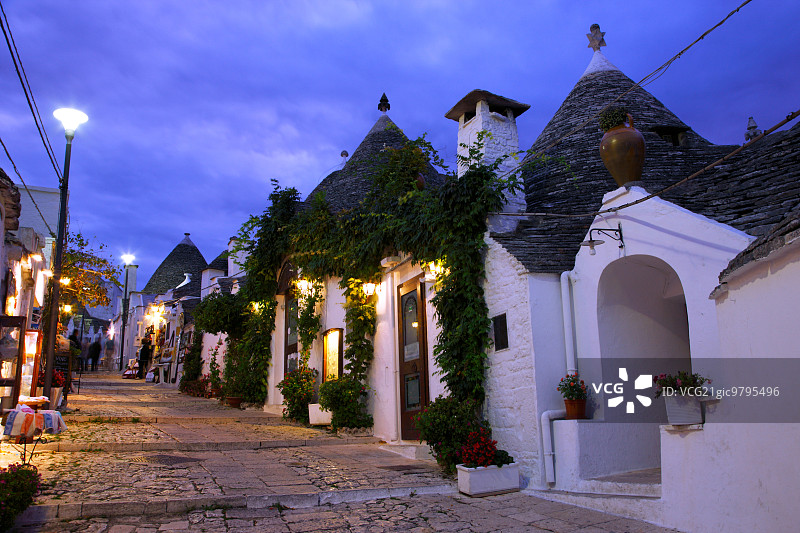 特鲁利，阿尔贝罗贝洛，意大利图片素材