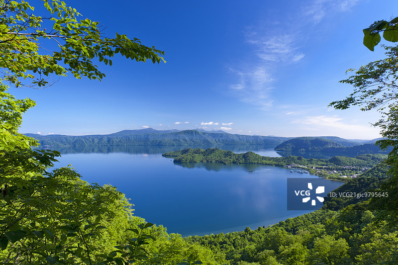 秋田县十和田湖图片素材