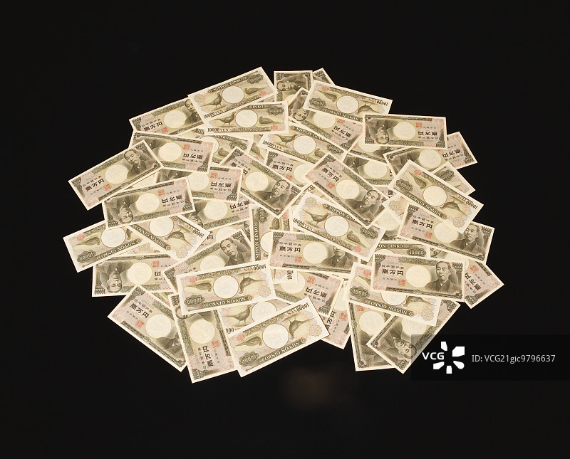 日元纸币图片素材