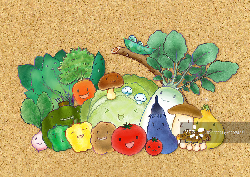 蔬菜插画图片素材