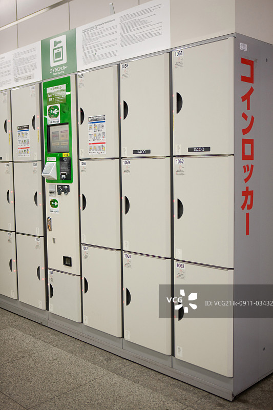 金属硬币储物柜图片素材