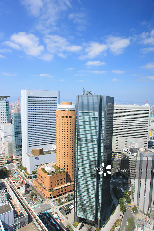 日本梅田建筑群景观图片素材