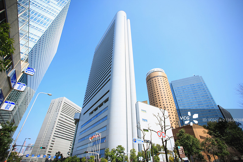 日本梅田建筑群景观图片素材