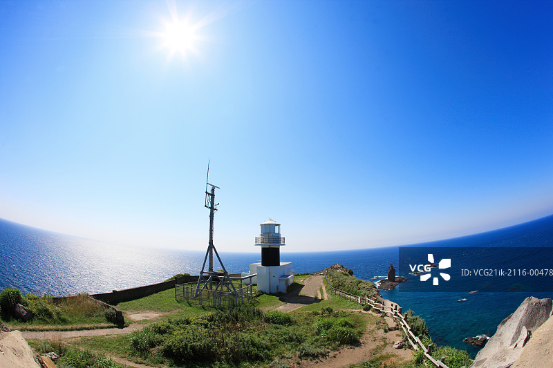 海岸天文台美丽海景图片素材