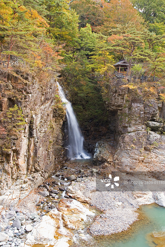 日本栃木县日光市瀑布图片素材