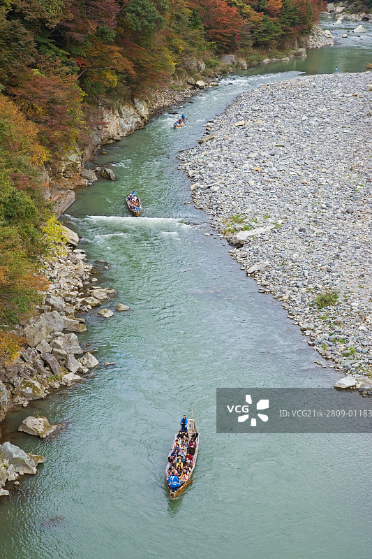 日本鬼怒川游船图片素材