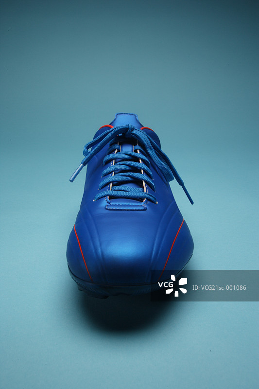 蓝色足球鞋图片素材