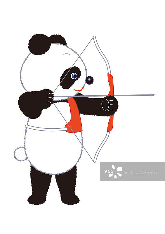 熊猫射手图片素材