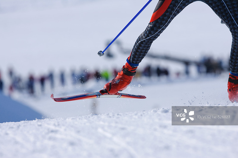 越野滑雪图片素材