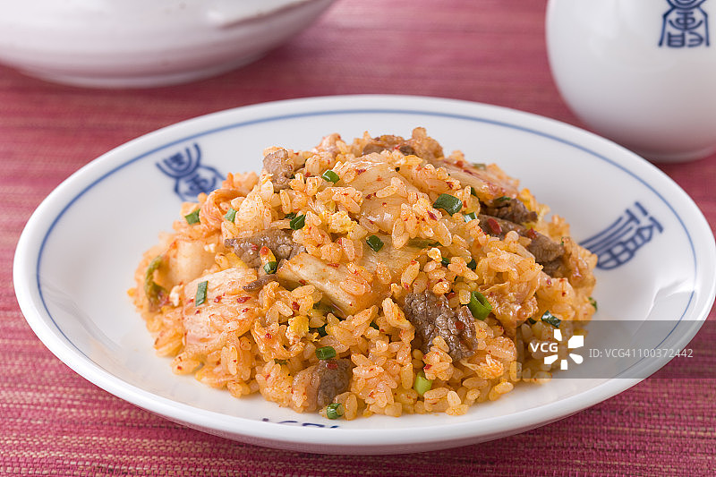 韩式泡菜炒饭图片素材