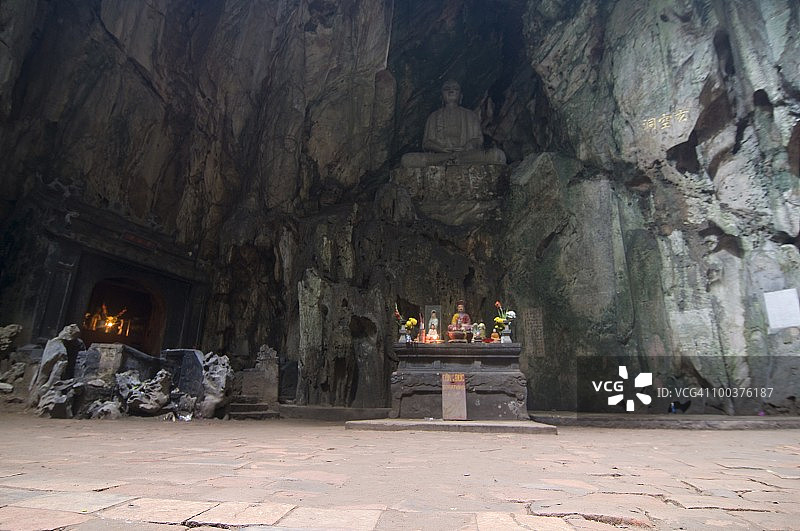 越南岘港大理石山水山佛寺图片素材