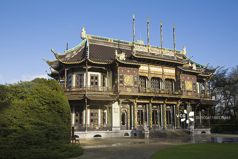 布鲁塞尔中国亭图片素材