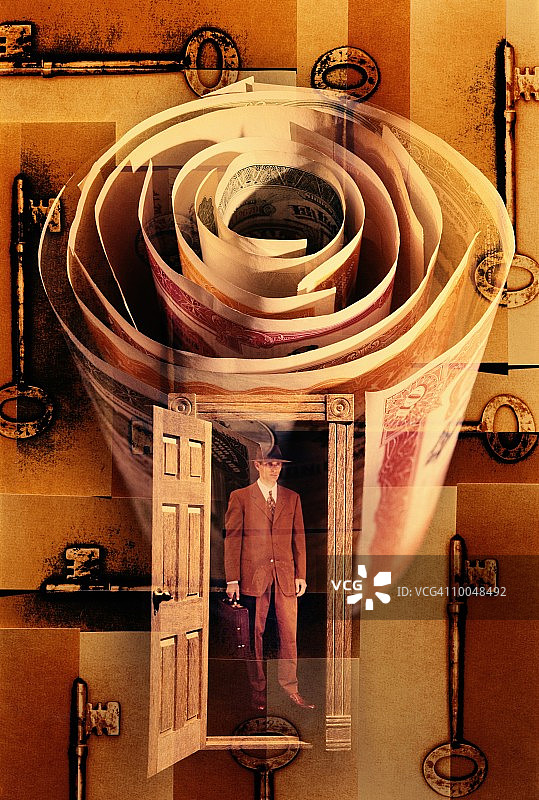 通往债券的门图片素材