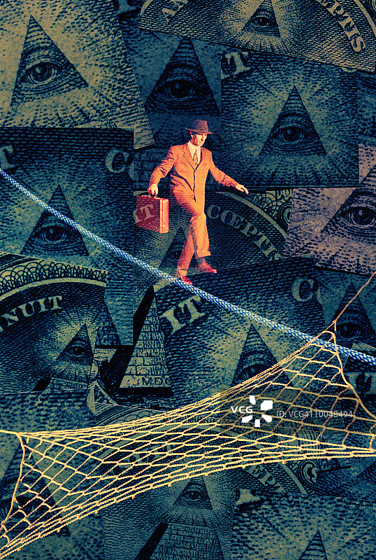 走钢丝的人图片素材