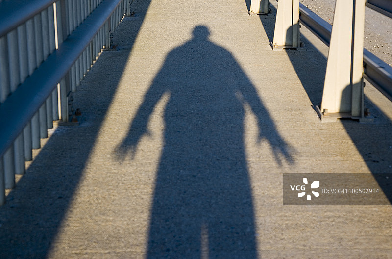 男人的影子图片素材