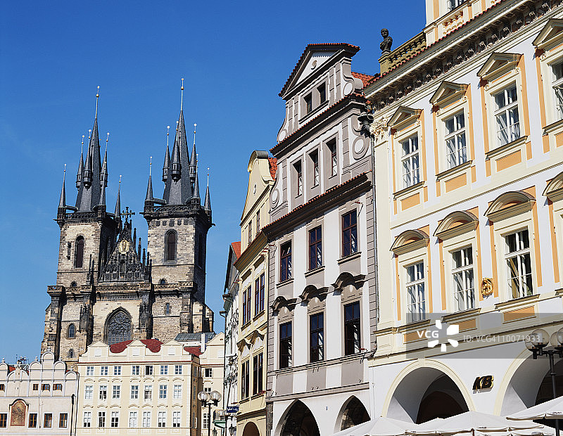 布拉格老城广场全景图片素材