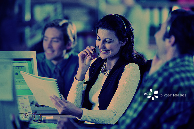 电话销售团队图片素材