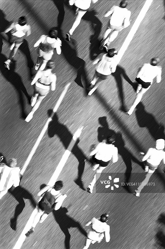 伦敦马拉松航拍图片素材