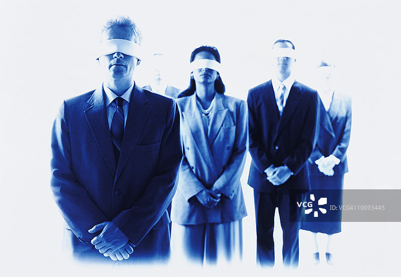 被蒙蔽的商务人士图片素材