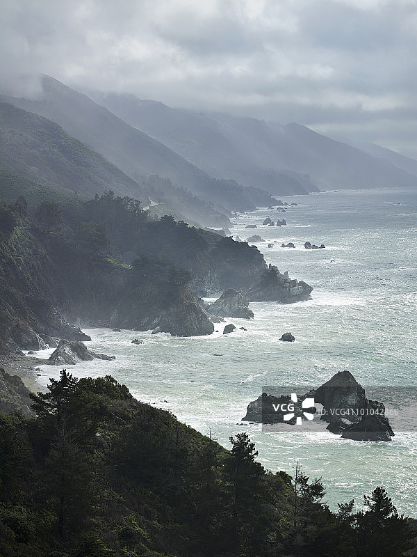 风景优美的海岸图片素材