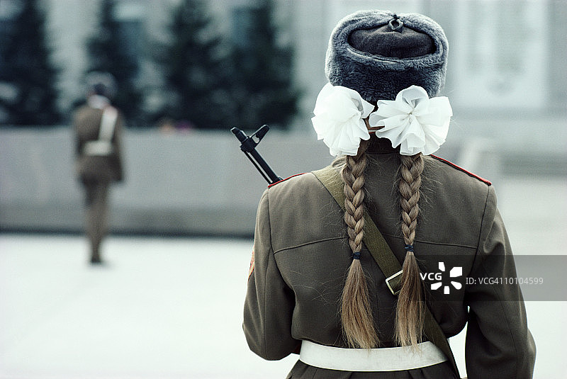 俄罗斯西伯利亚仪仗队图片素材