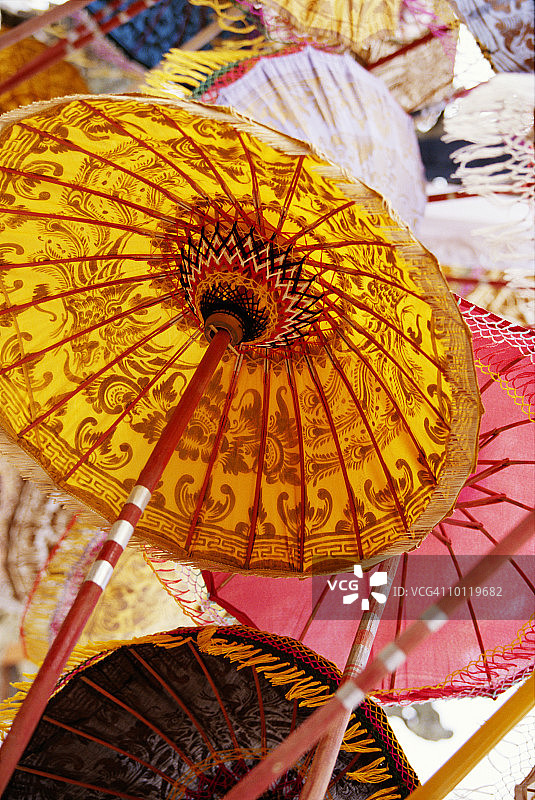 巴厘岛的祭祀伞图片素材