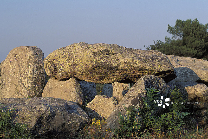 法国卡纳克立石图片素材