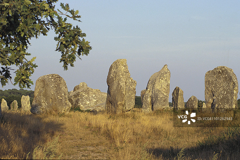 法国卡纳克立石图片素材