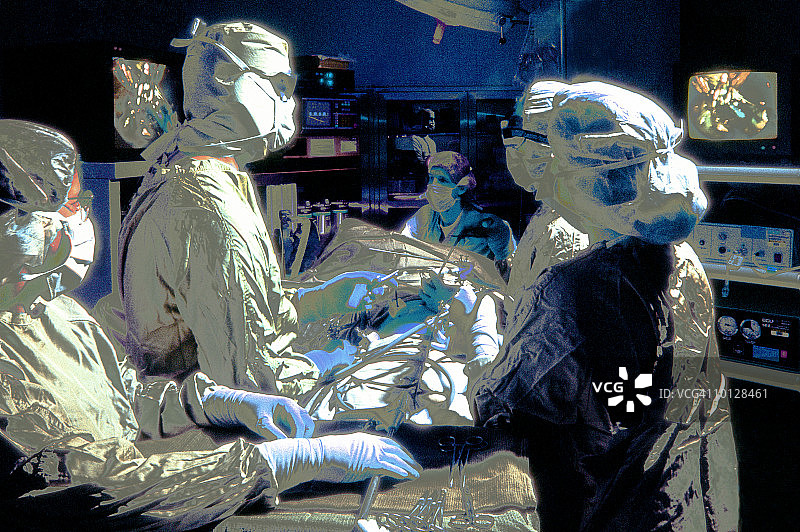 美国密歇根州大急流城腹腔镜手术图片素材