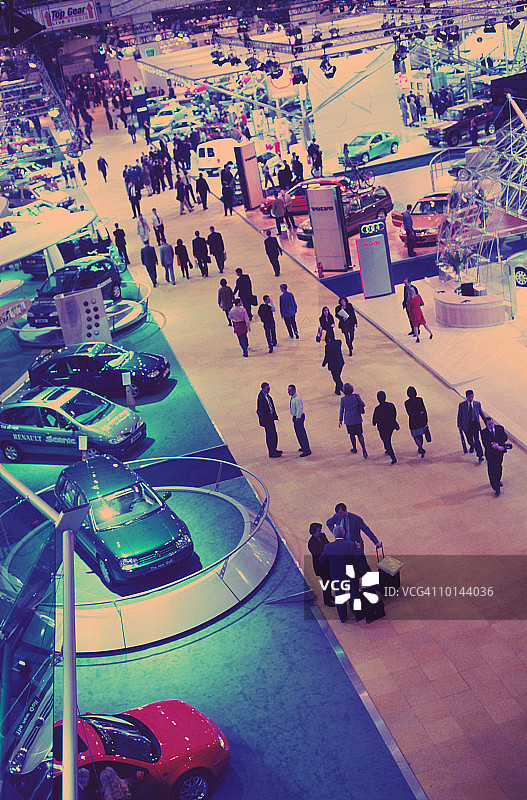 伦敦车展航拍图图片素材