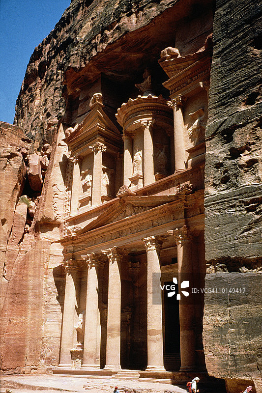 约旦佩特拉古城遗址图片素材