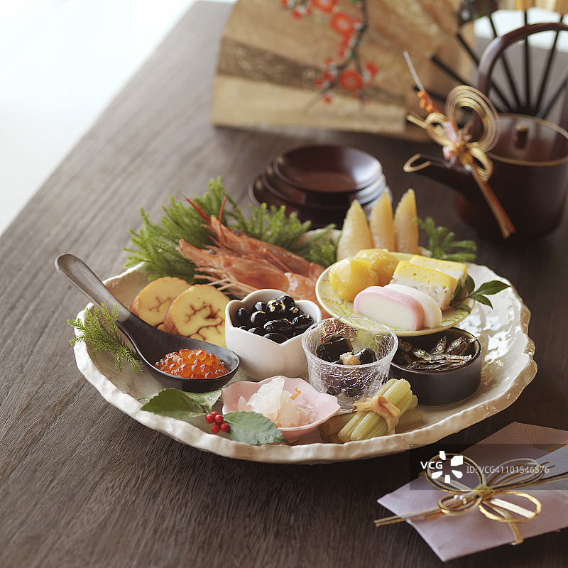 御节料理：日本新年传统美食图片素材