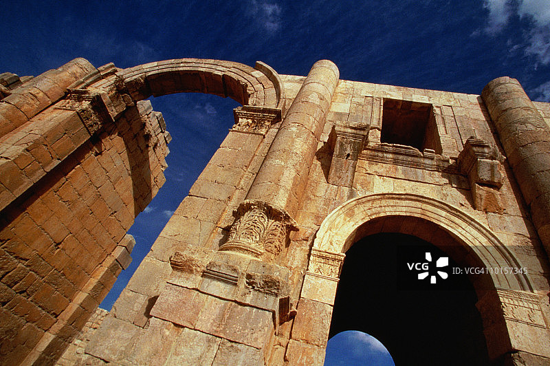 约旦杰拉什哈德良拱门图片素材