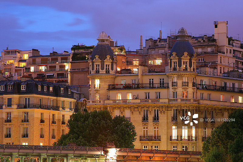 巴黎夜景图片素材