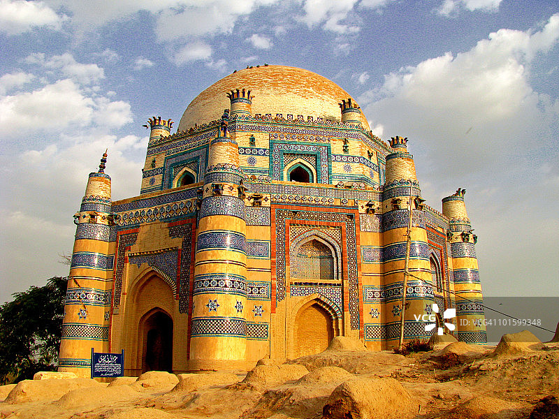 比比·贾温迪神殿，乌奇·谢里夫，巴基斯坦图片素材