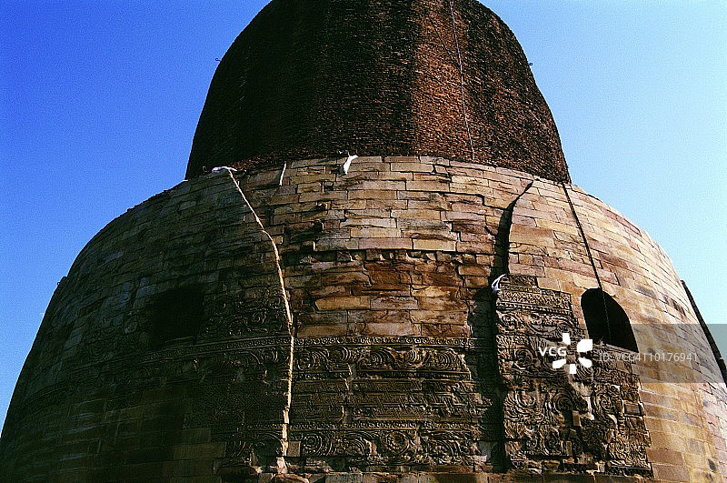 印度北方邦达美克佛塔图片素材