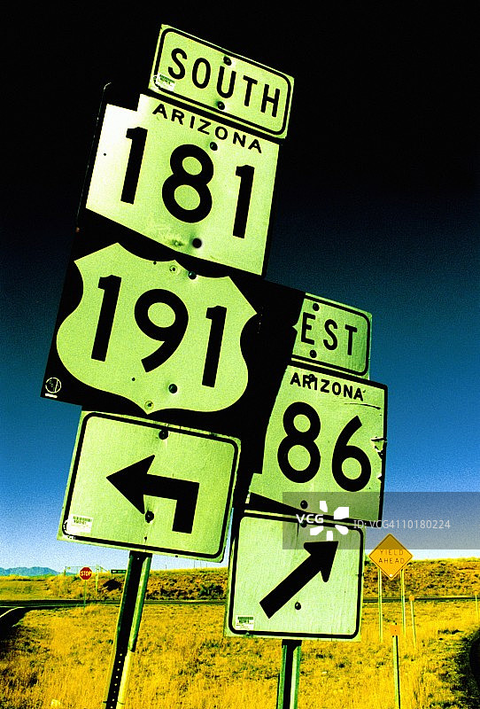 美国亚利桑那州公路标志图片素材