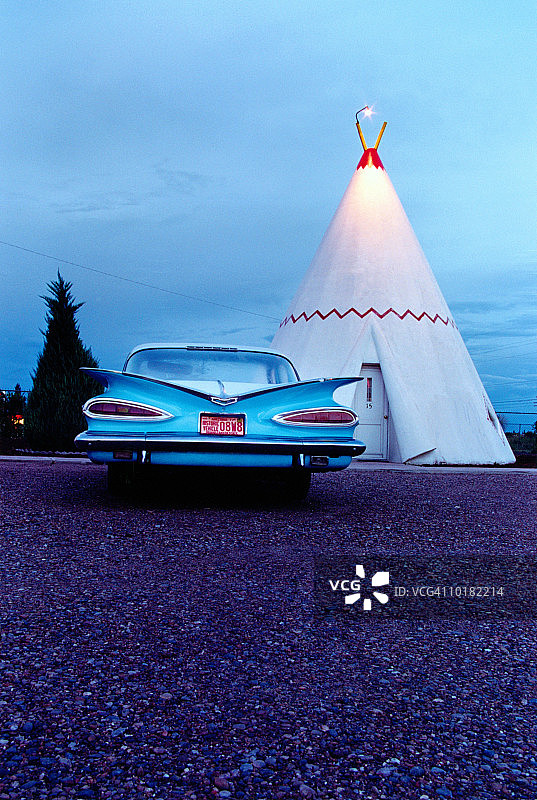 威武汽车旅馆，美国亚利桑那州霍尔布鲁克图片素材