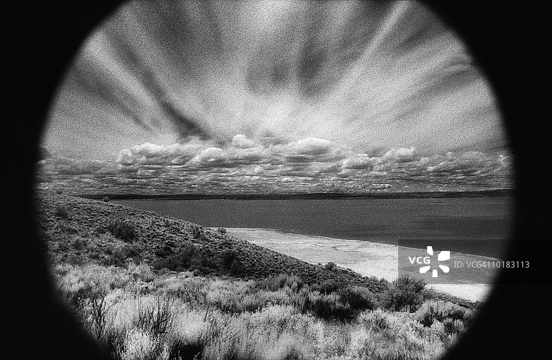 大盆地沙漠风暴云图片素材