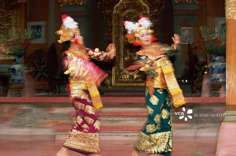 勒贡舞者，印度尼西亚巴厘岛乌布图片素材