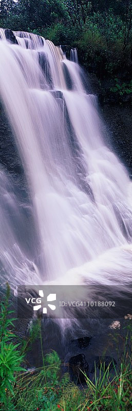 阿拉斯加幸福谷瀑布图片素材