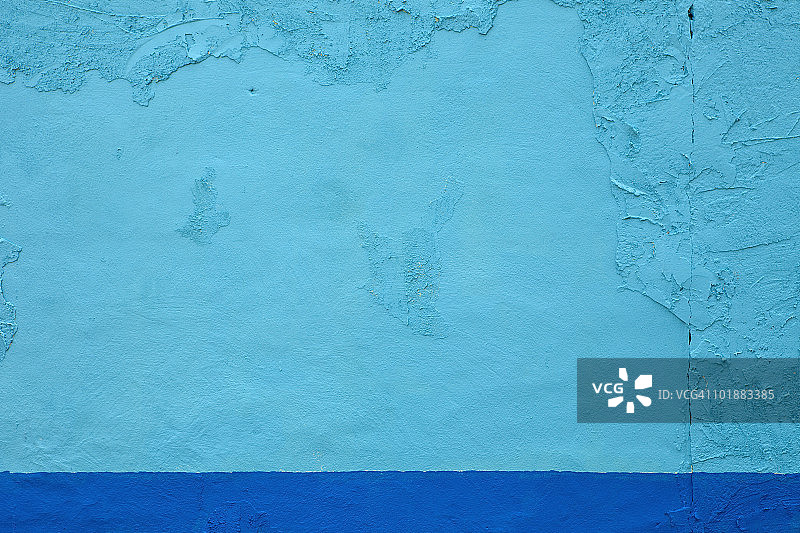 鲜艳的蓝色墙壁图片素材
