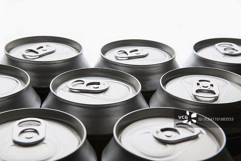 铝制饮料罐细节图片素材
