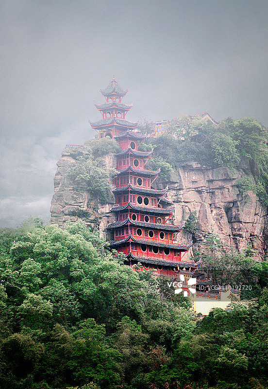 中国重庆万州兰若殿佛教寺庙图片素材