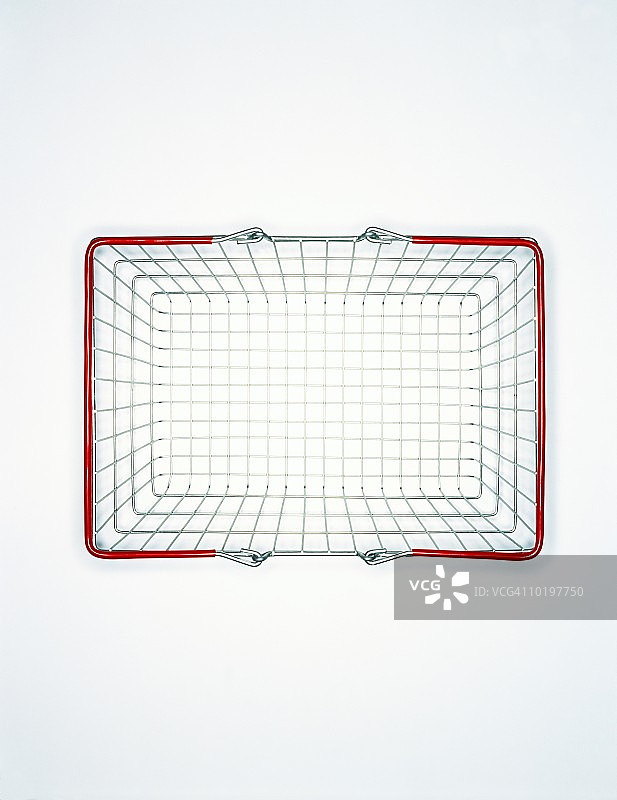 购物篮俯视图图片素材